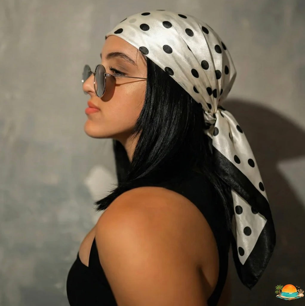 Foulard carré pois