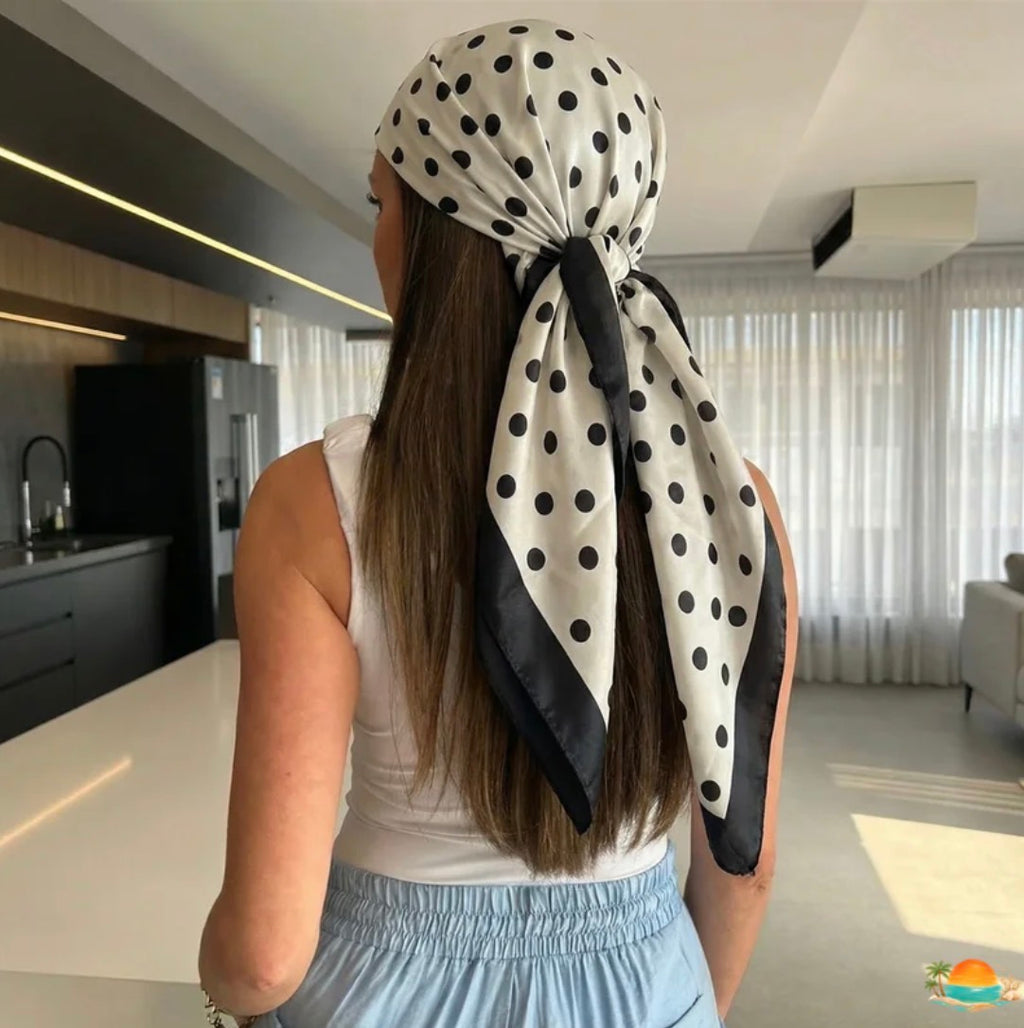 Foulard carré pois