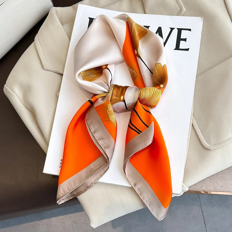 Foulard carré soie femme