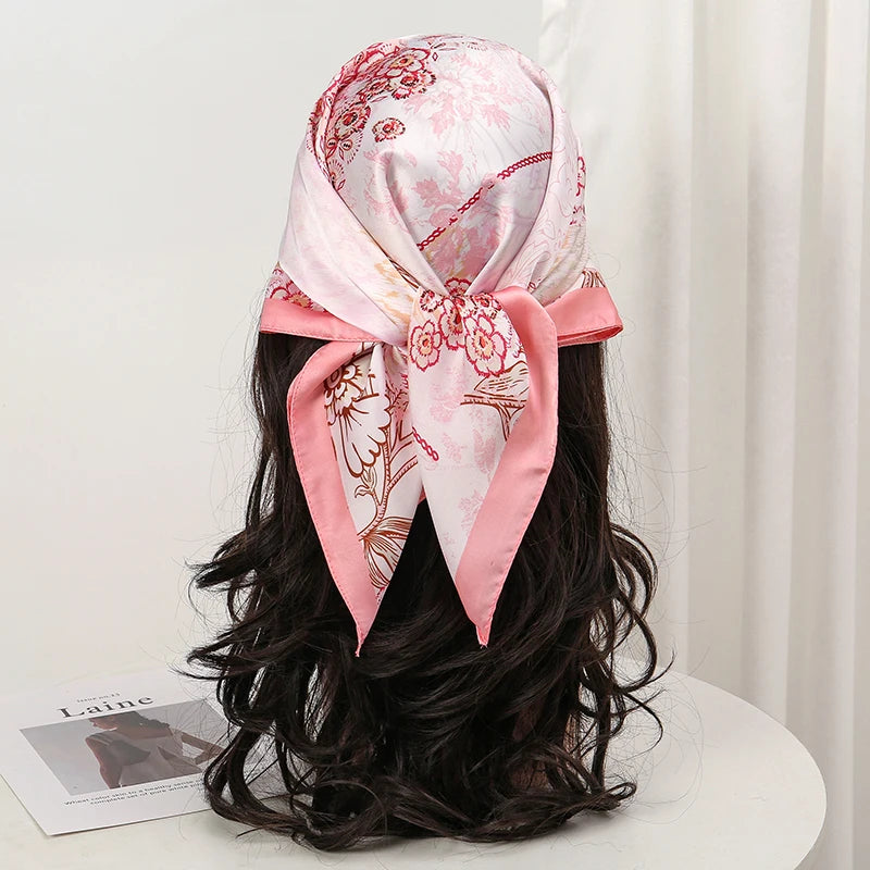 Foulard carré soie femme