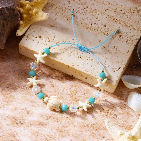 Bracelet coquillage étoile femme