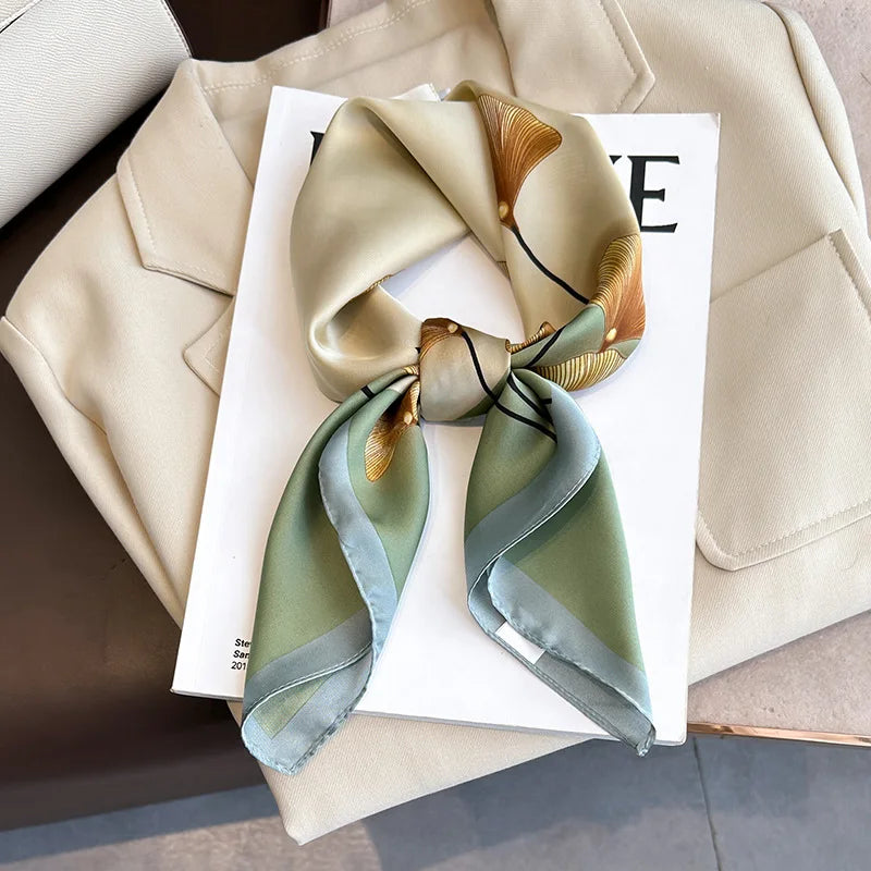 Foulard carré soie femme