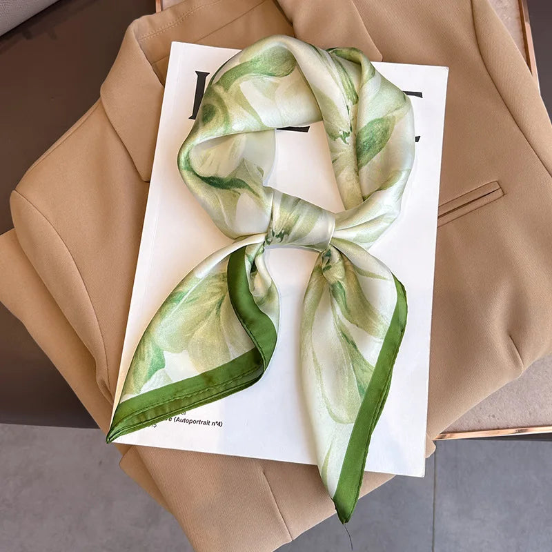 Foulard carré soie femme