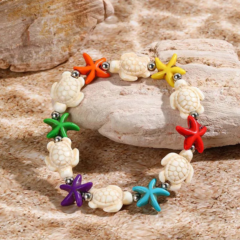 Bracelet coquillage étoile femme
