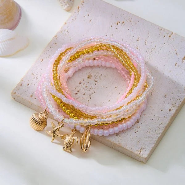Bracelet coquillage étoile femme