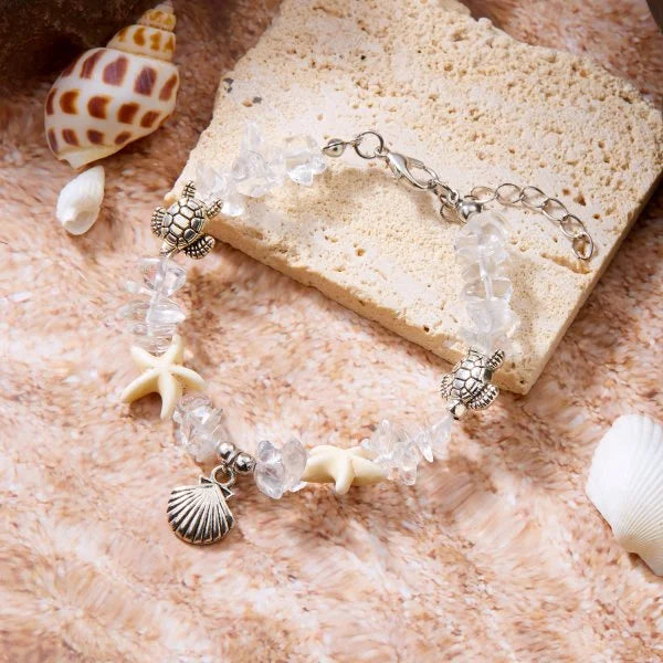Bracelet coquillage étoile femme