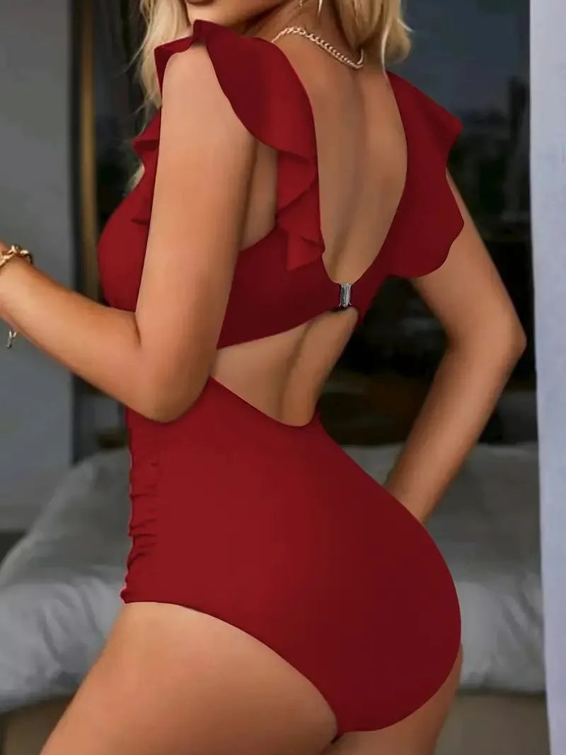 Monokini maille ventre plat femme