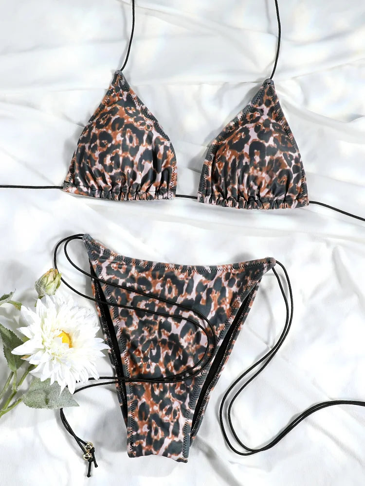 Bikini micro triangle femme