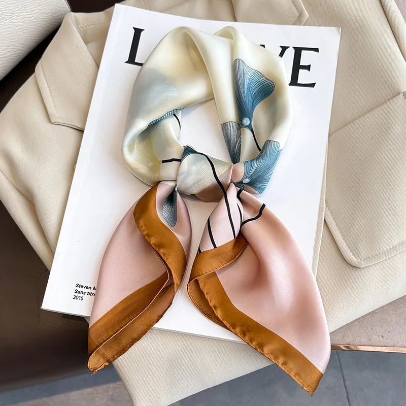 Foulard carré soie femme