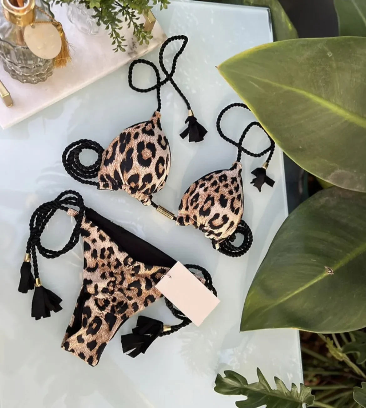Bikini triangle string femme