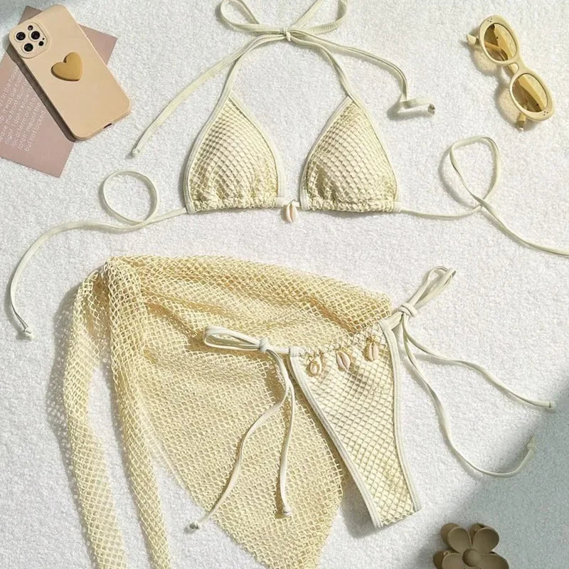 Bikini 3 pièces brésilien femme