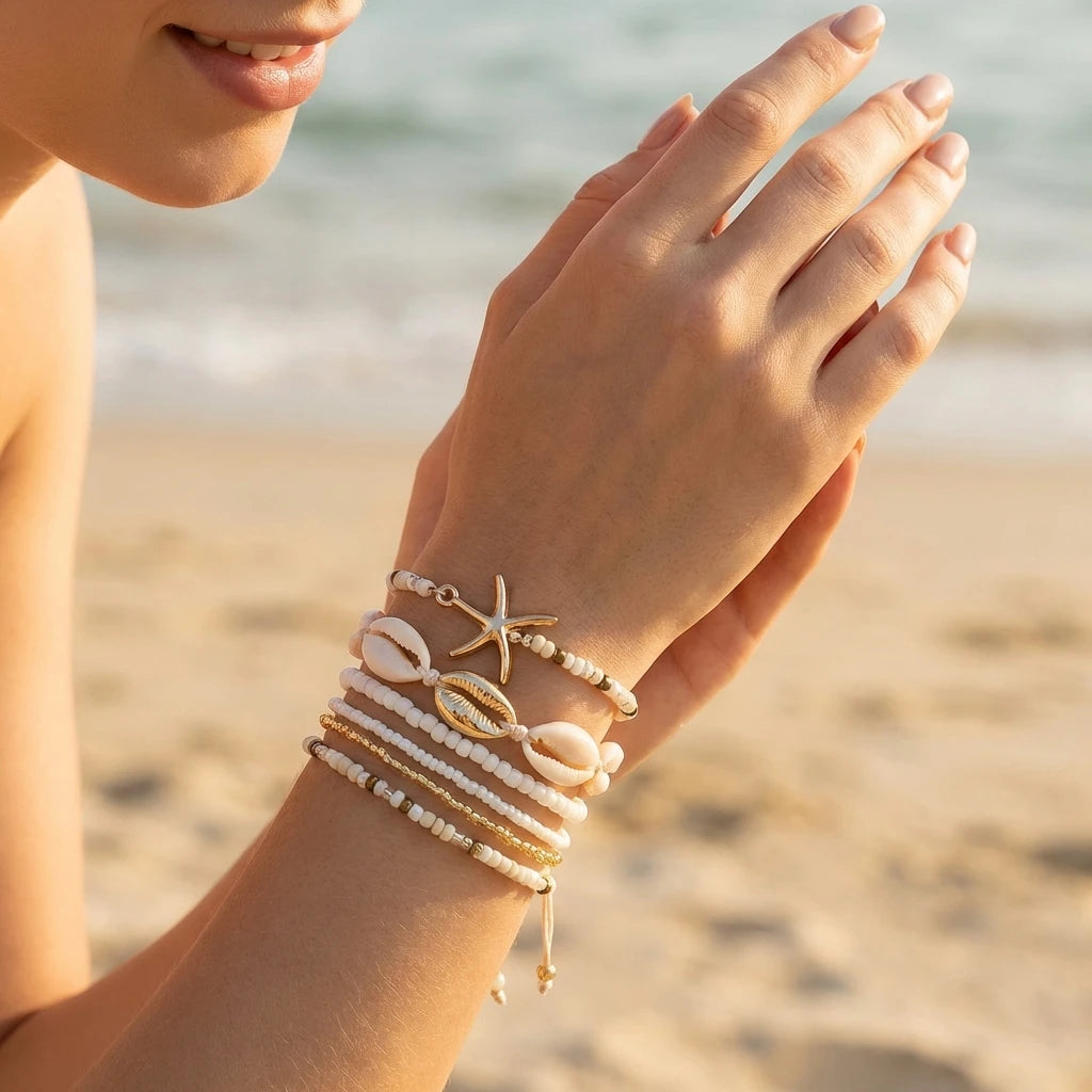 Bracelet étoile mer femme