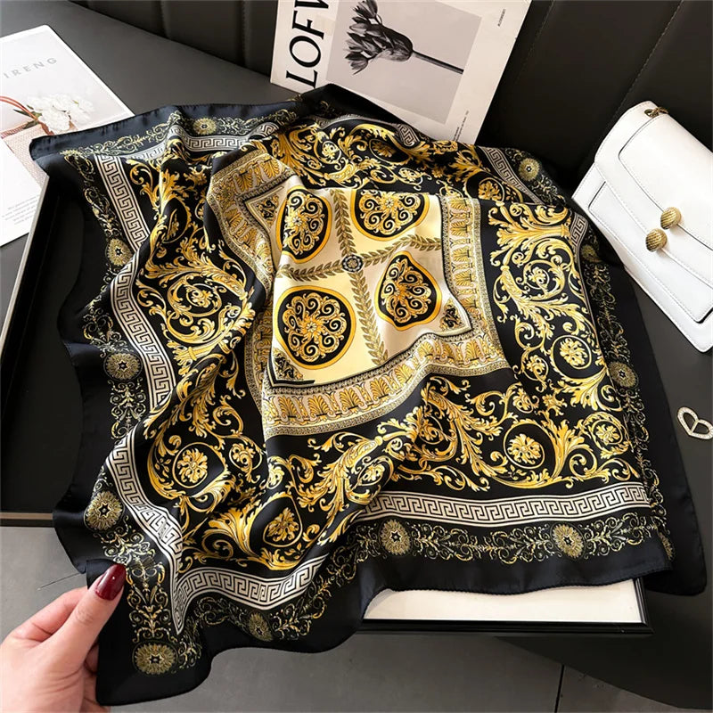 Foulard carré soie femme