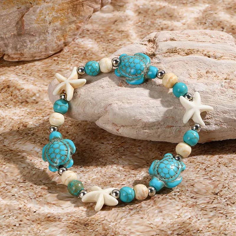 Bracelet coquillage étoile femme