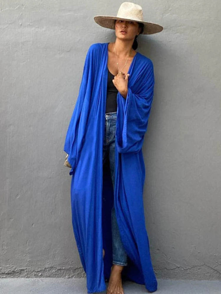 Kimono plage ceinturé femme