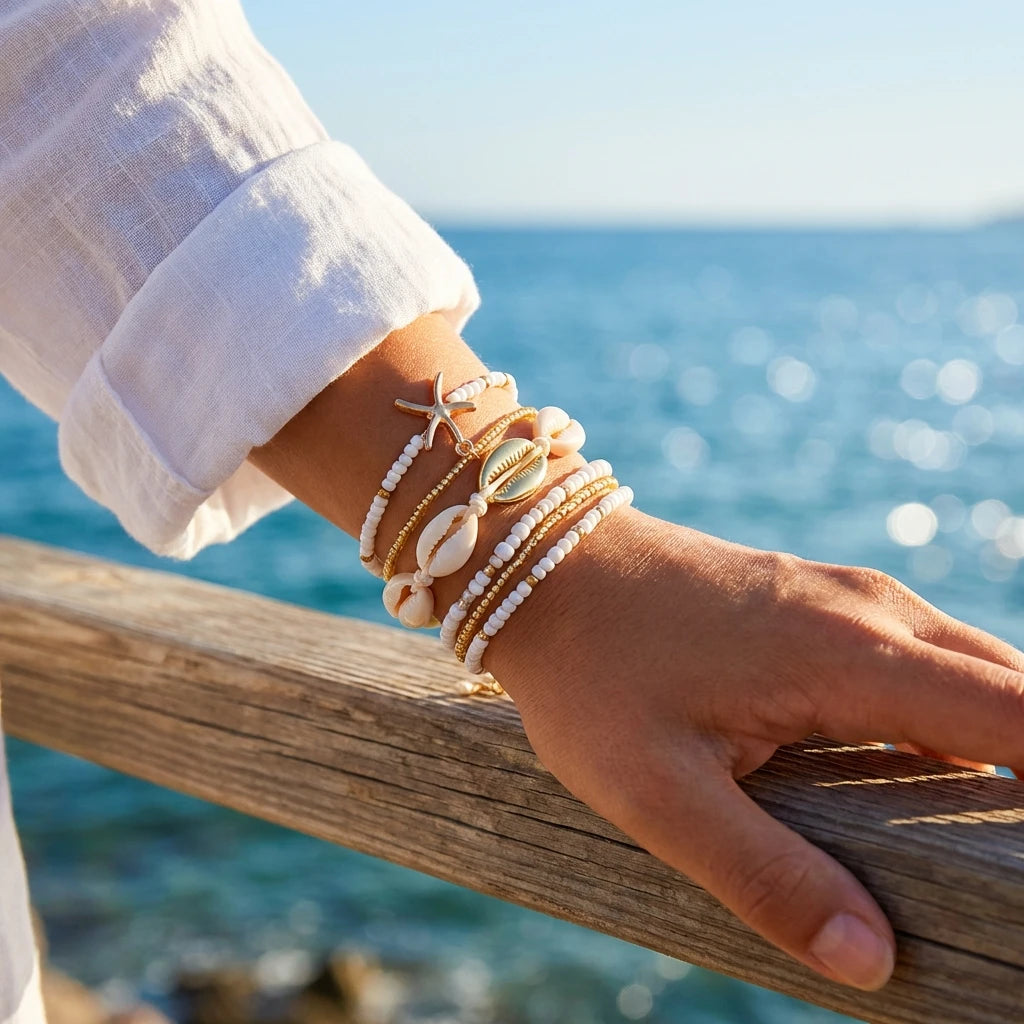 Bracelet étoile mer femme
