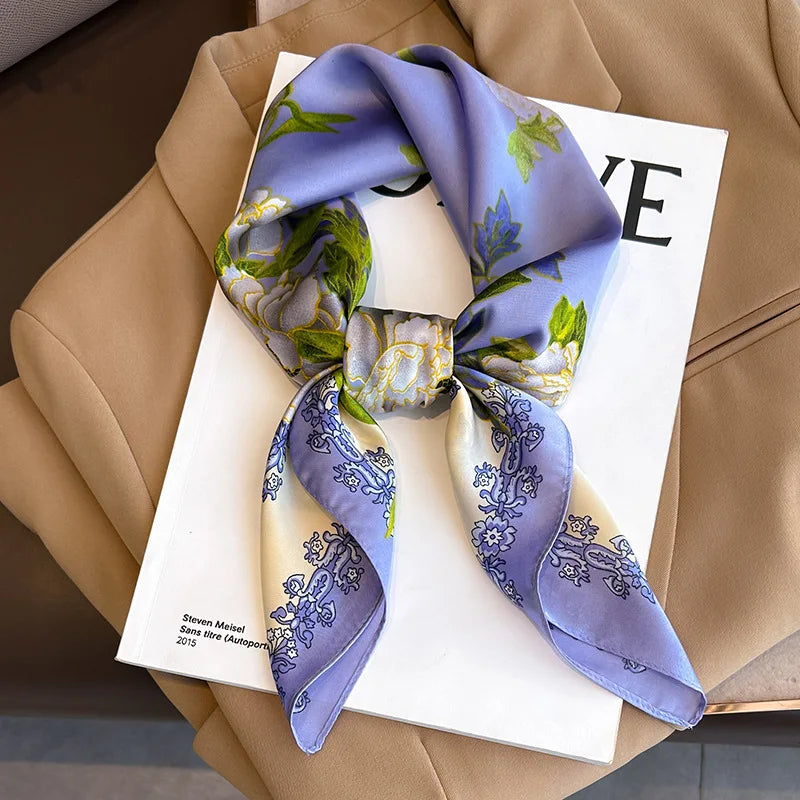 Foulard carré soie femme