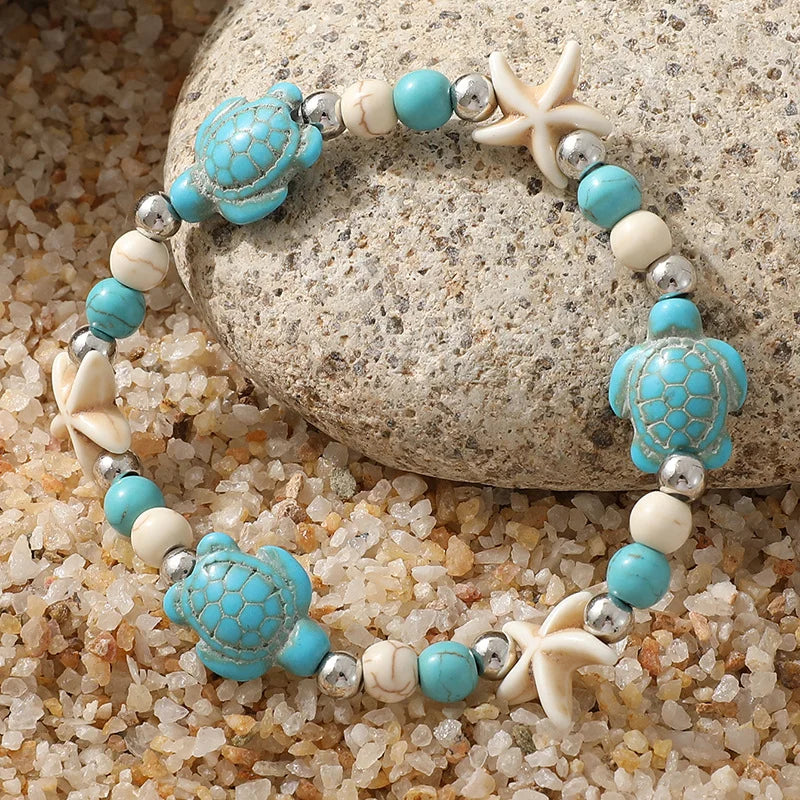 Bracelet coquillage étoile femme