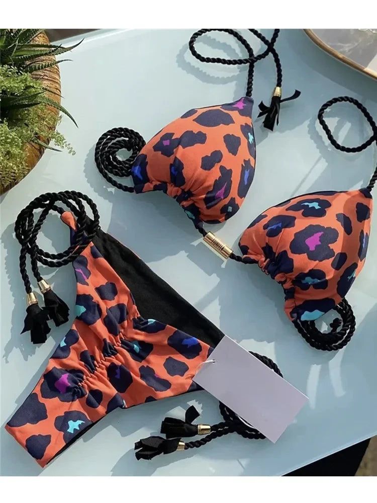 Bikini triangle string femme