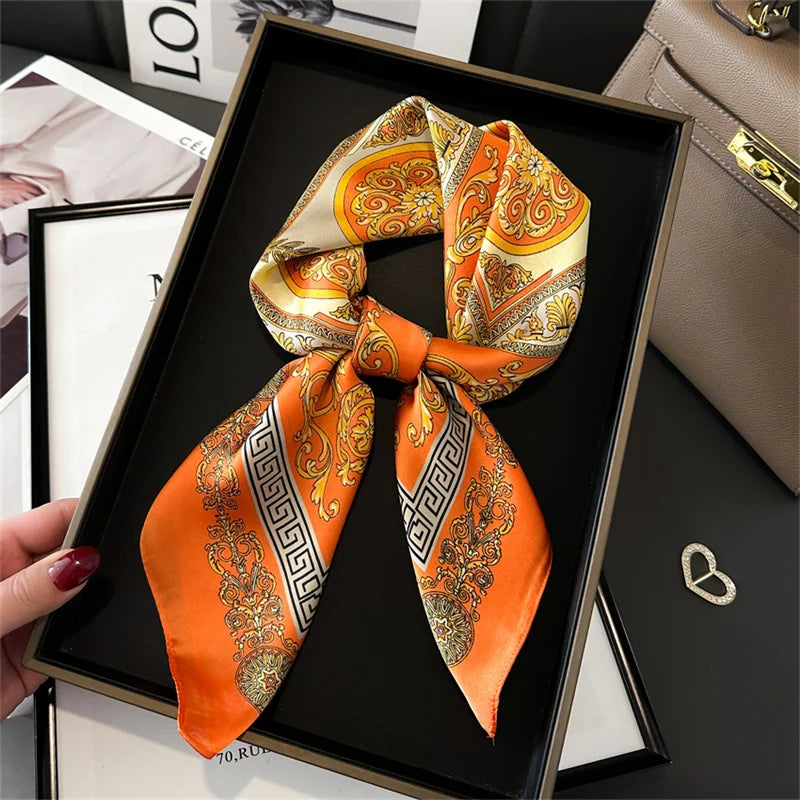 Foulard carré soie femme