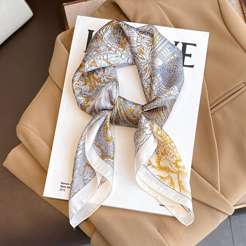 Foulard carré soie femme