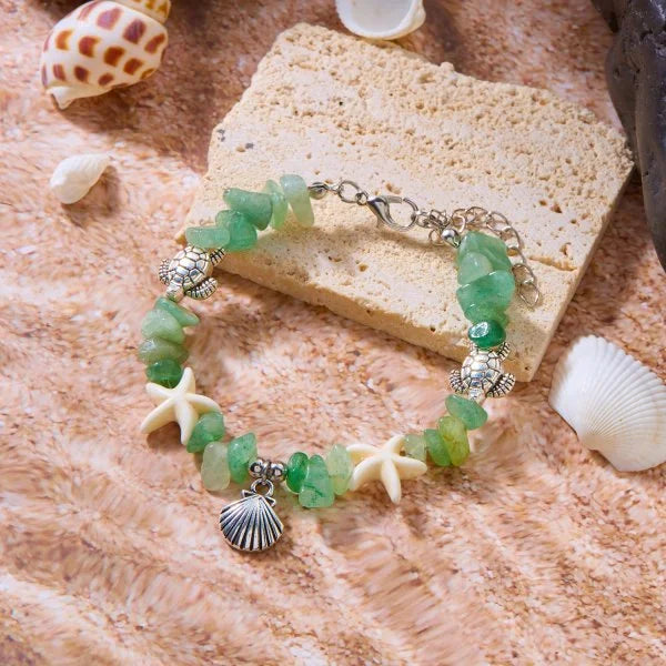 Bracelet coquillage étoile femme