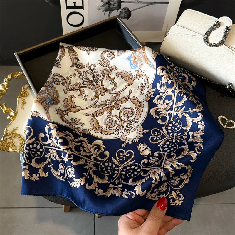 Foulard carré soie femme