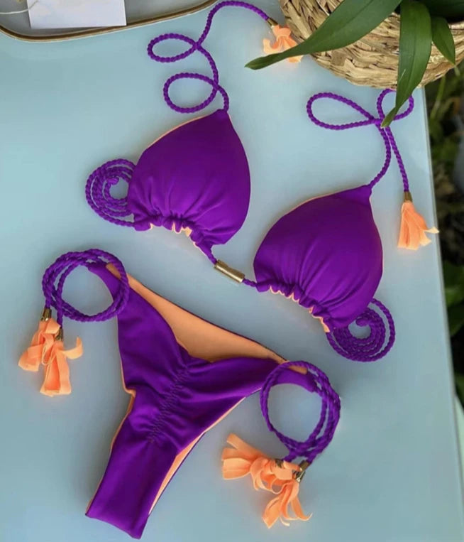 Bikini triangle string femme