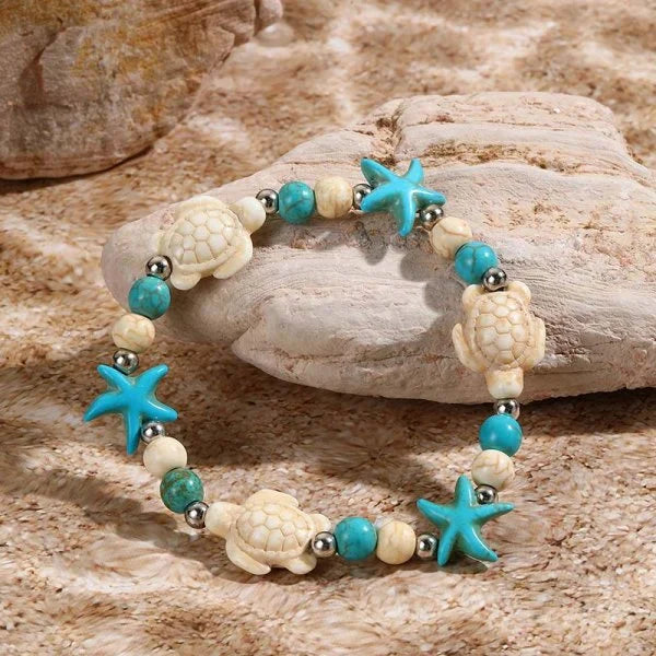 Bracelet coquillage étoile femme