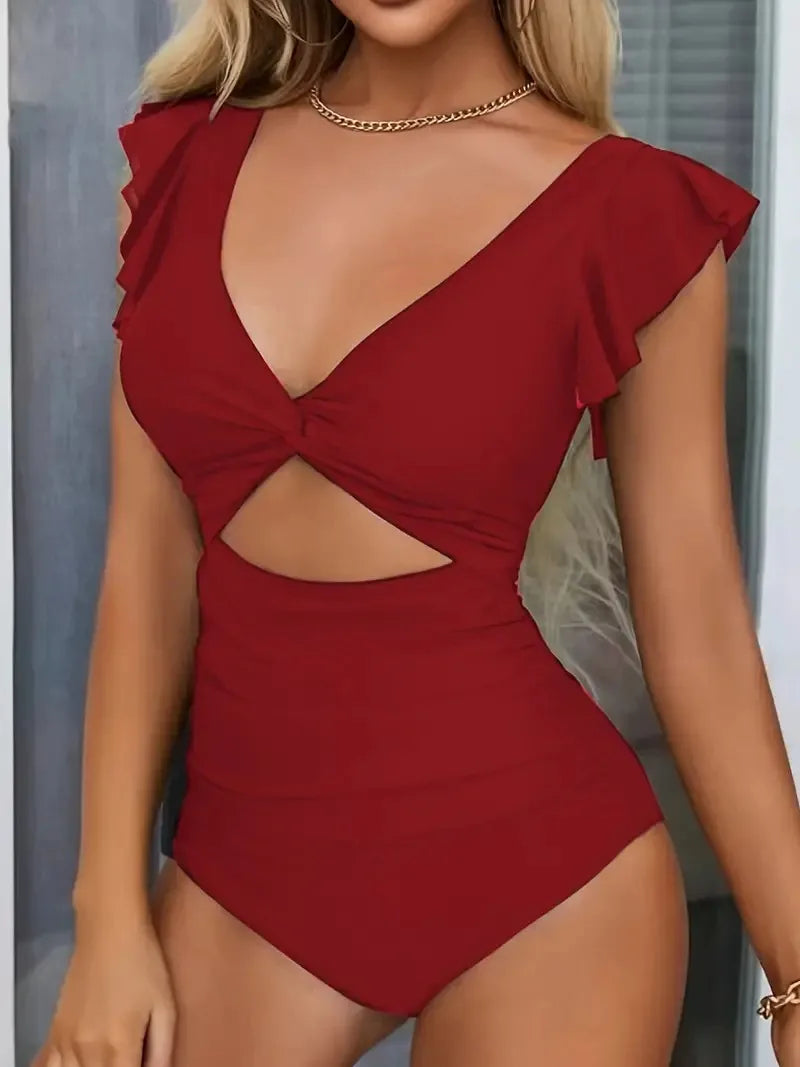 Monokini maille ventre plat femme