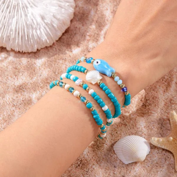 Bracelet coquillage étoile femme