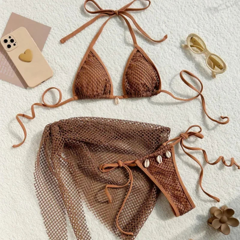 Bikini 3 pièces brésilien femme
