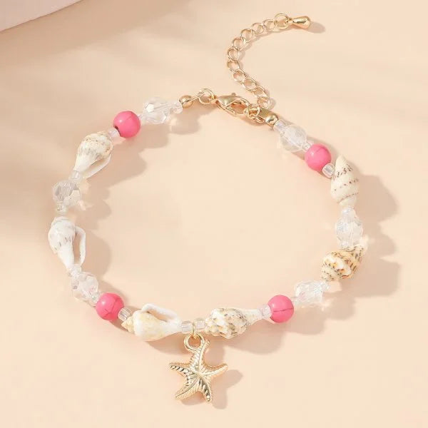 Bracelet coquillage étoile femme