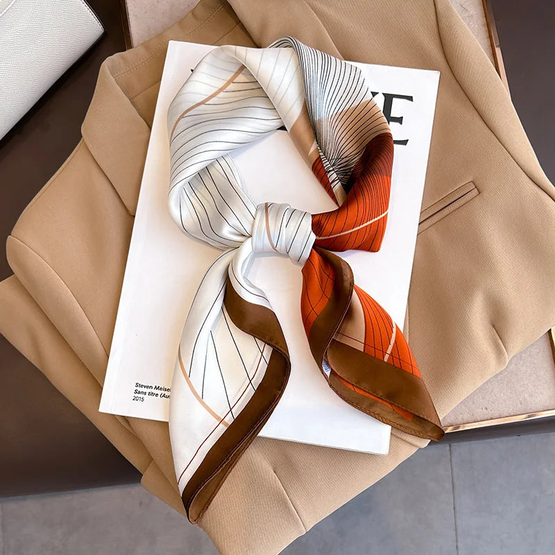 Foulard carré soie femme