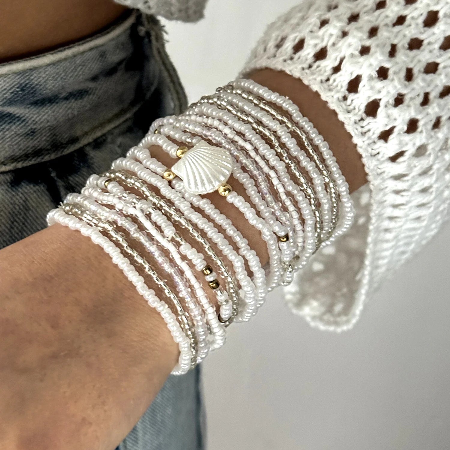 Bracelet coquillage étoile femme