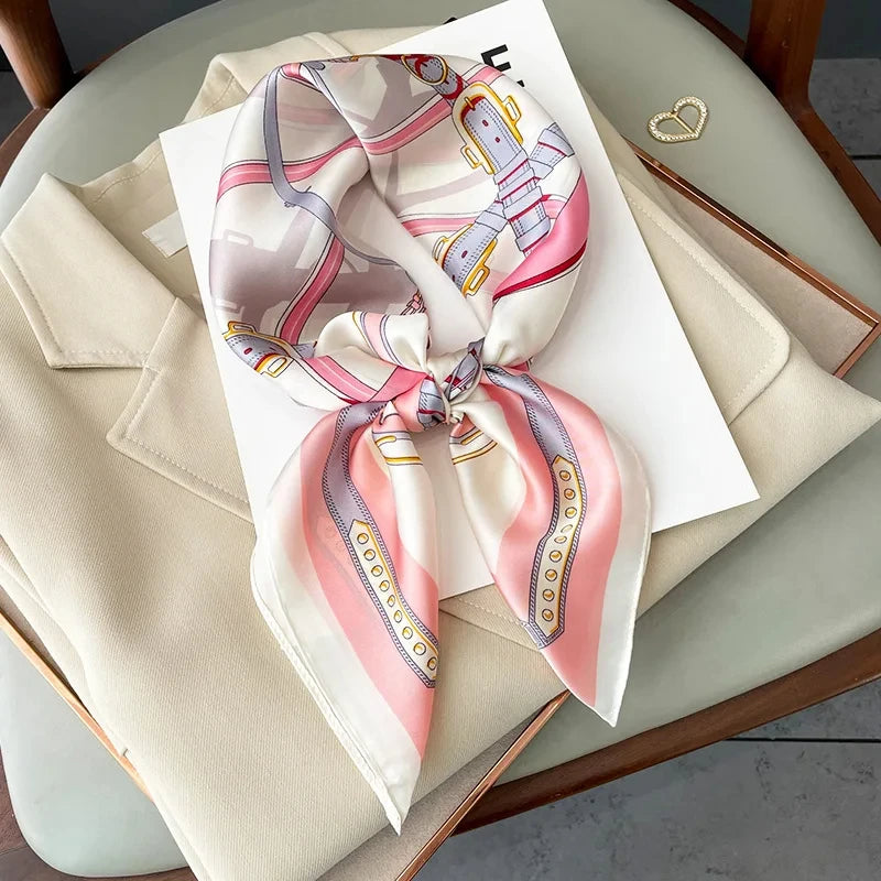 Foulard carré soie femme