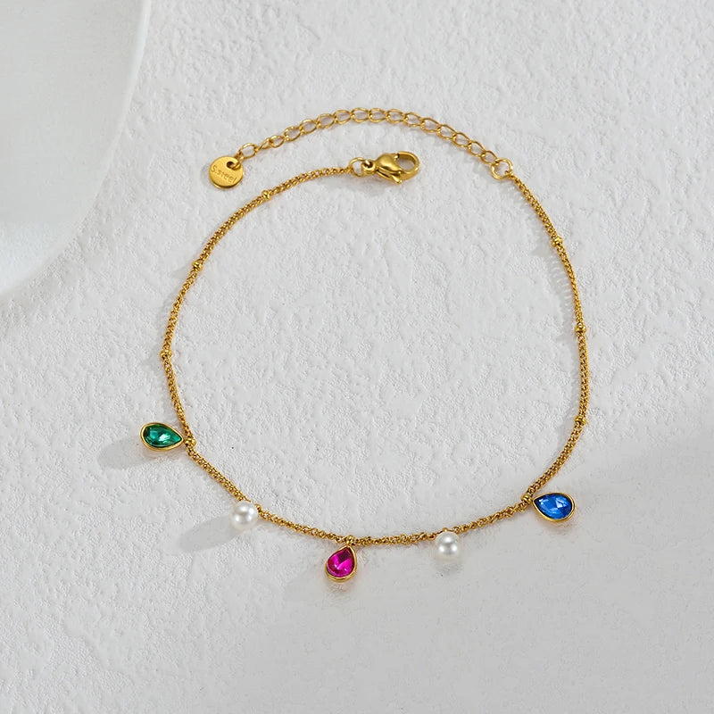 Bracelet coquillage acier doré femme