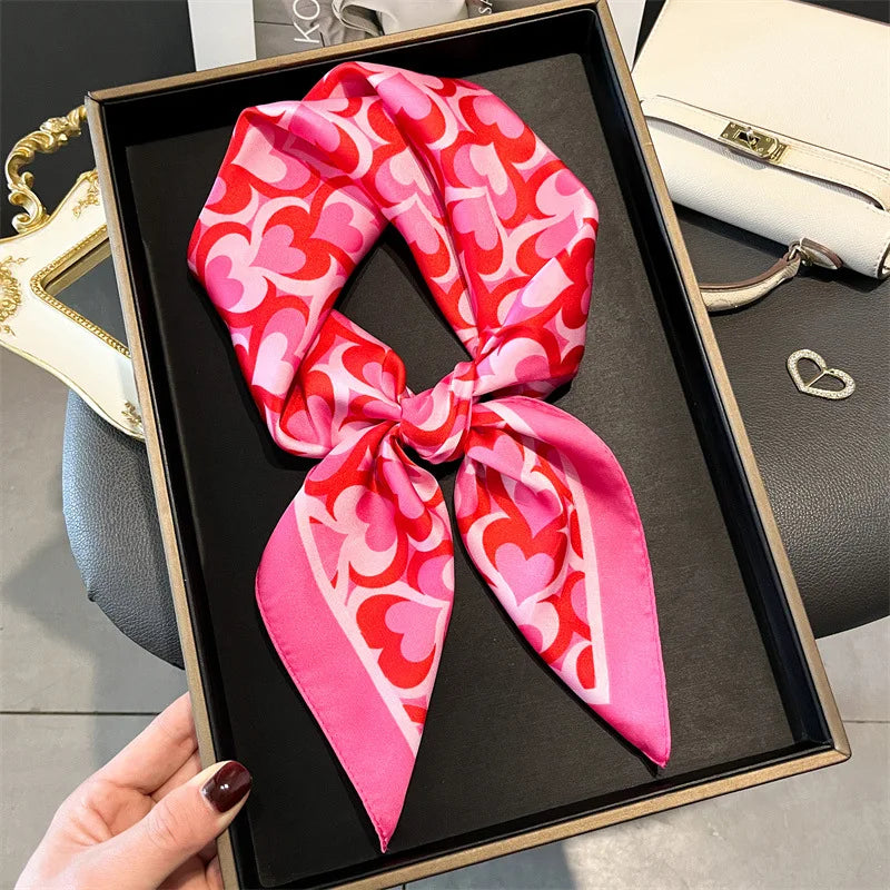 Foulard carré soie femme