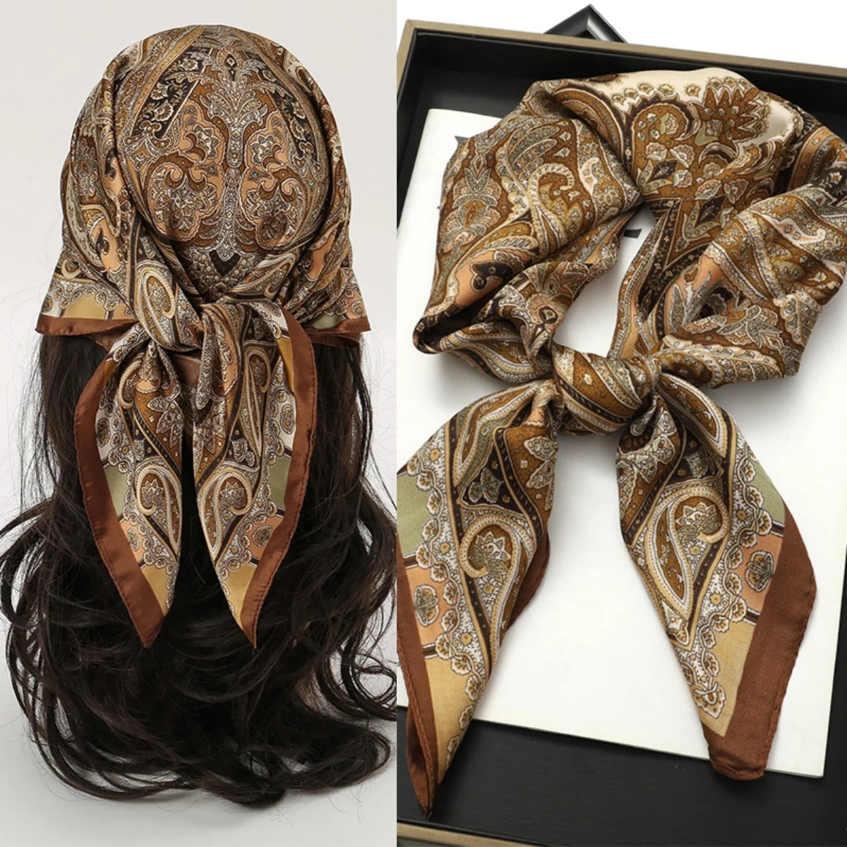 Foulard carré bohème