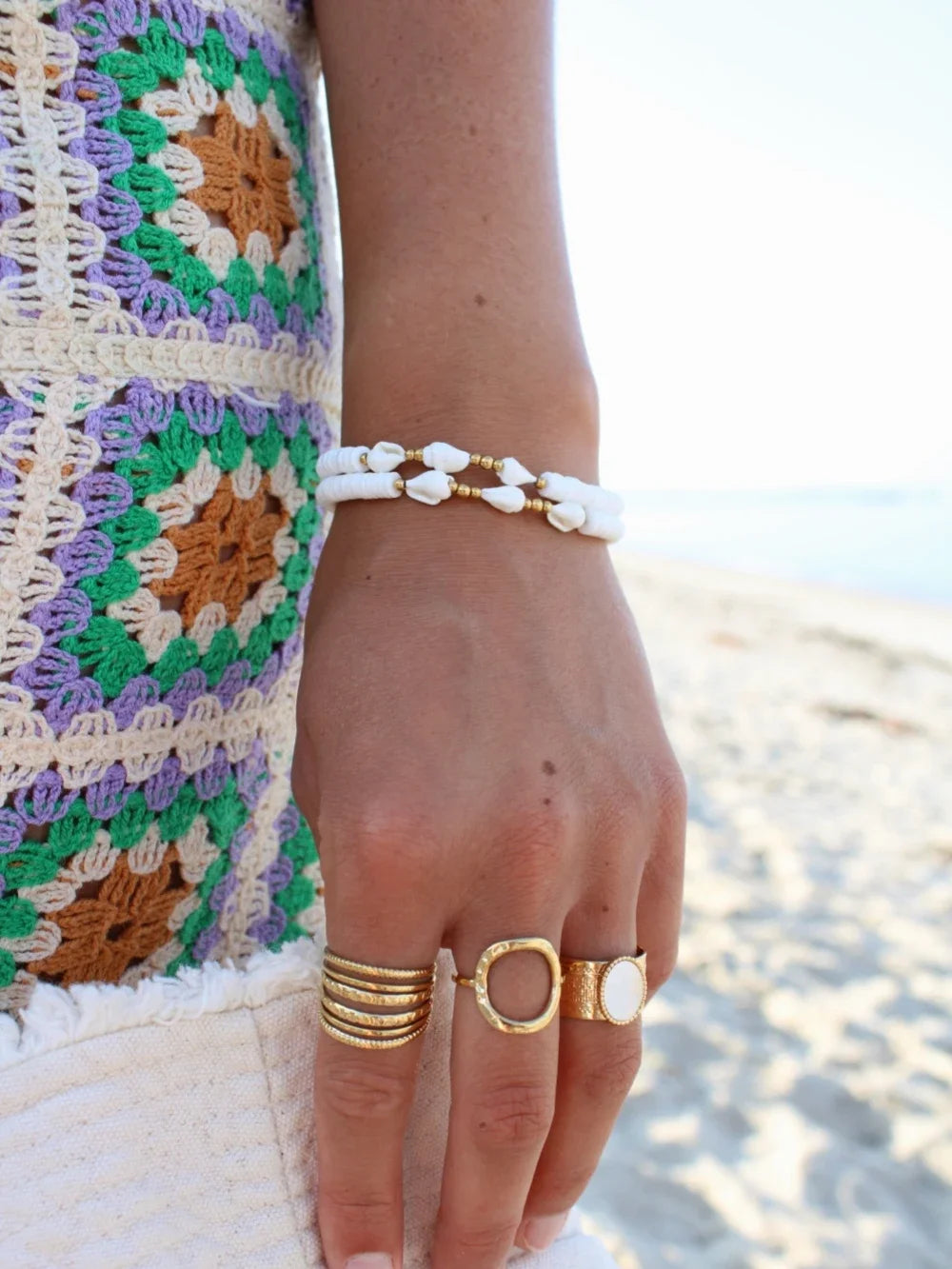 Bracelet coquillage bohème femme