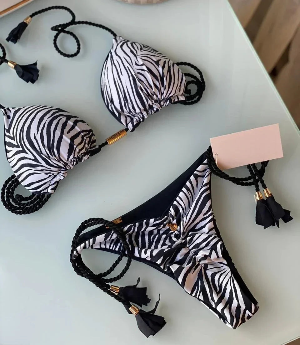 Bikini triangle string femme