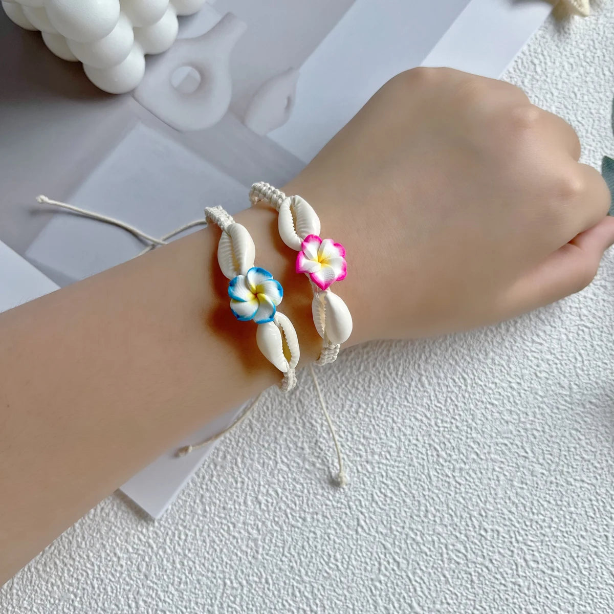 Bracelets coquillage plage mixte