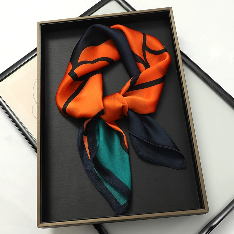 Foulard carré soie femme