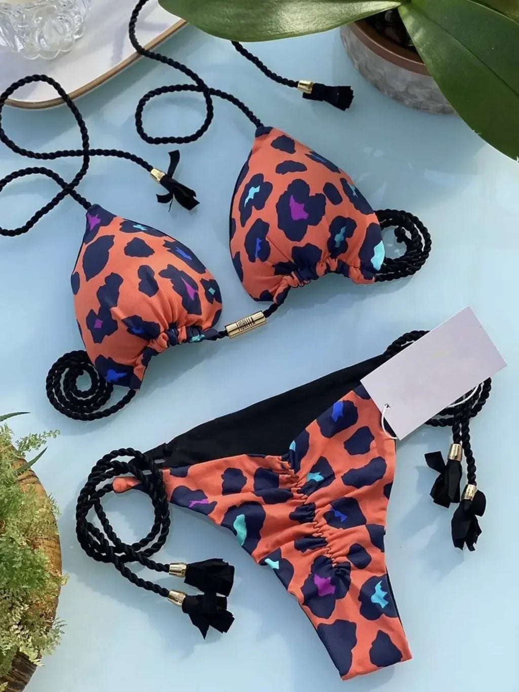 Bikini triangle string femme