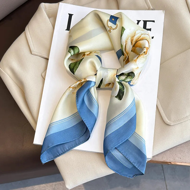 Foulard carré soie femme
