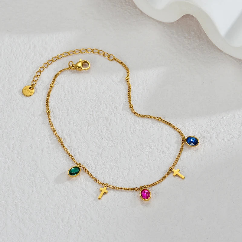 Bracelet coquillage acier doré femme