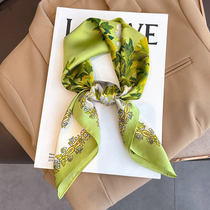 Foulard carré soie femme