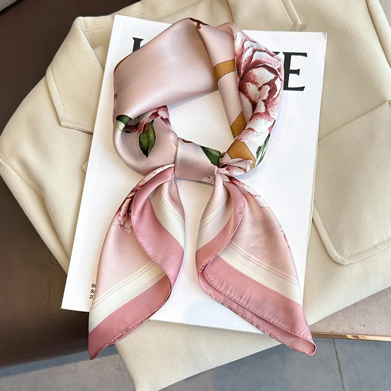 Foulard carré soie femme