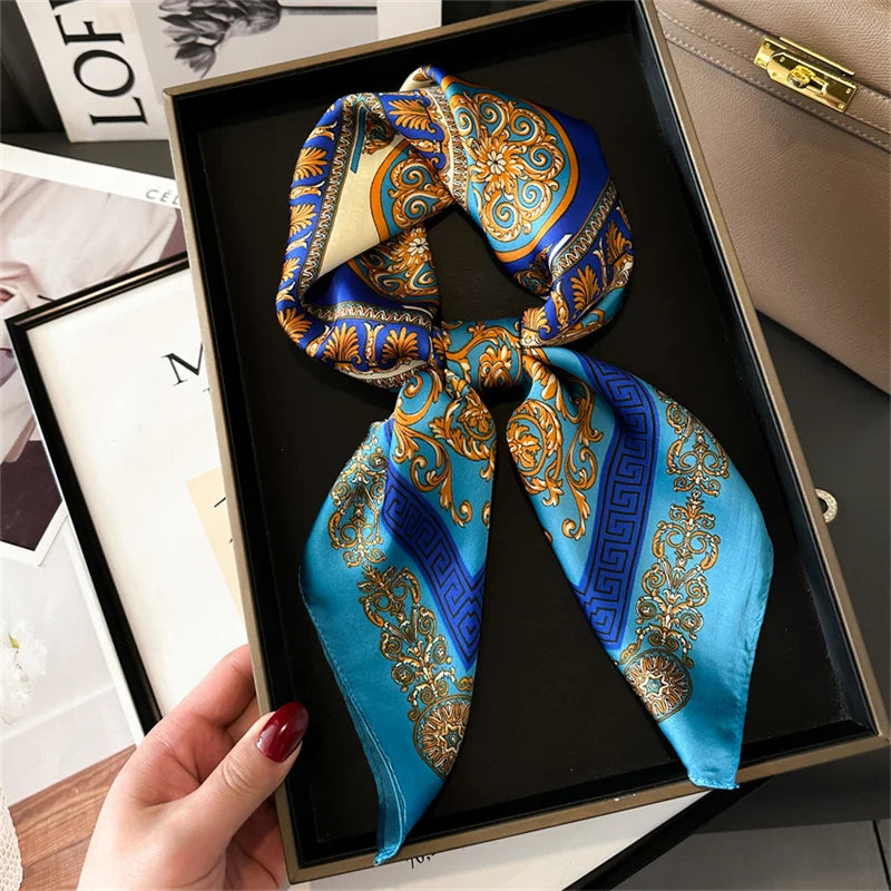 Foulard carré soie femme