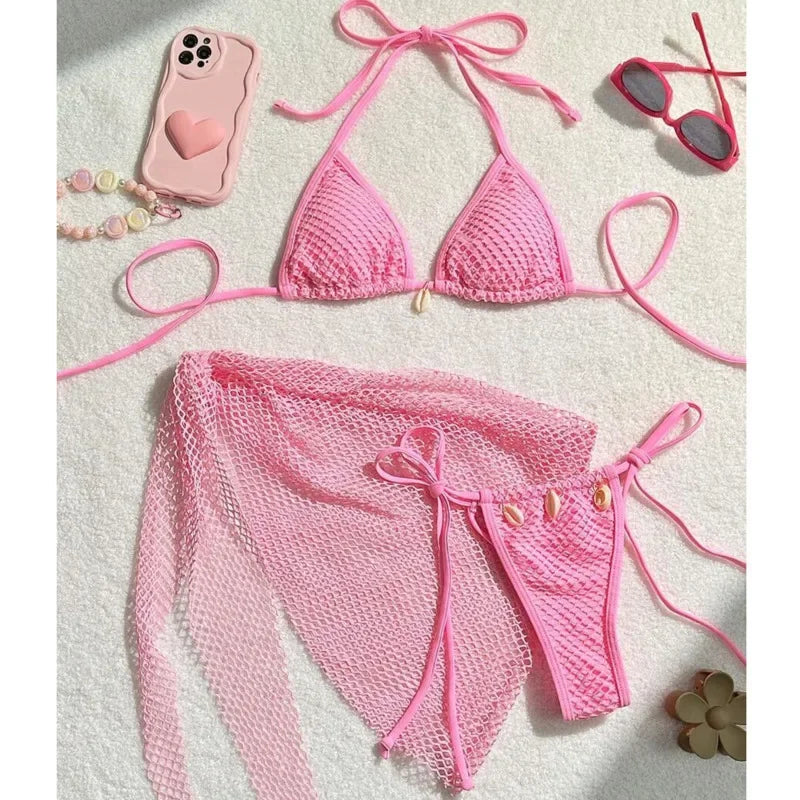 Bikini 3 pièces brésilien femme